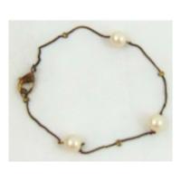 Bracelet with imitation pearl beads small