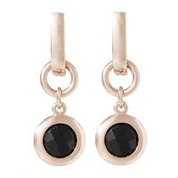 bronzallure ladies victoria faceted onyx dropper earrings wsbz00081b