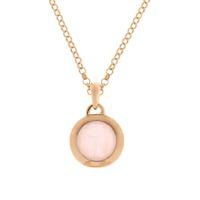 Bronzallure Ladies Pomifera Faceted Rose Quartz Pendant WSBZ00035.R