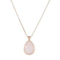 Bronzallure Ladies Alba Rose Quartz Teardrop Pendant WSBZ00479.R