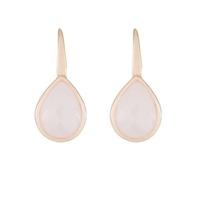 Bronzallure Ladies Alba Rose Quartz Teardrop Dropper Earrings WSBZ00478.R