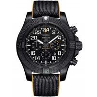 Breitling Mens Black Chronograph Avenger Hurricane Military Rubber Strap Watch XB1210E4/BE89 257S