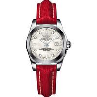 breitling ladies galactic 29 red strap watch w7234812a785 273x