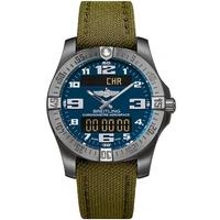 Breitling Mens Aerospace Evo Chronograph Fabric Strap Watch E7936310/C869 106W