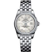 Breitling Ladies Diamond Set Galactic 29 Mother Of Pearl Dial Bracelet Watch A7234853/A785 791A