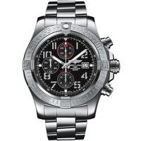 Breitling Mens Grey Black Chronograph Super Avenger II Bracelet Watch A1337111/BC28 168A