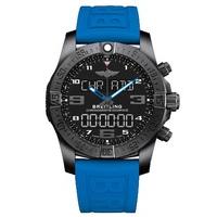 Breitling Exospace Black Titanium Blue Rubber Strap Watch VB5510H2/BE45 235S