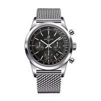 Breitling Gents Transocean Chronograph Black Dial Watch Watch