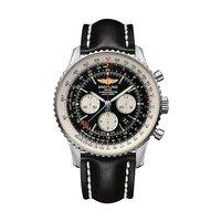 Breitling Gents Navitimer GMT Chronograph Black Strap and Dial Watch
