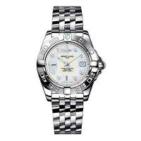 Breitling Ladies Galactic 32 Mother of Pearl and Diamond Dial Watch