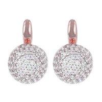 Bronzallure Altissima Shiny Pave Round Earrings