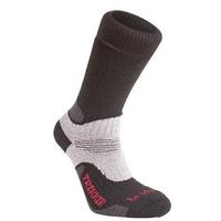 bridgedale mens wool fusion trekker socks black medium