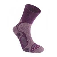 bridgedale womens cool fusion trail blaze socks purple medium