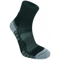 BridgedaleMen\'s WoolFusion Trail Light Socks, Black - Medium