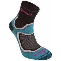 Bridgedale Women\'s Cool Fusion Run Speed Trail Socks Turquoise Medium