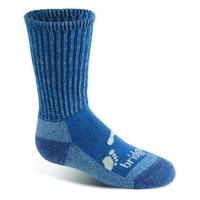 bridgedale woolfusion trekker junior sock storm blue large