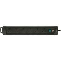 Brennenstuhl 1951163100 6 Way Extension Socket Black