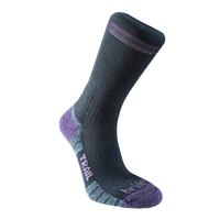Bridgedale Women\'s Woolfusion Trail Socks Black and Purple Small