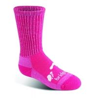 bridgedale woolfusion trekker junior sock pink medium