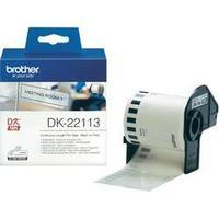 Brother Labels (roll) 62 mm x 15.24 m Film Transparent 1 Rolls Permanent DK22113 All-purpose labels