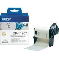 Brother Labels (roll) Ø 58 mm Film White 100 pc(s) Permanent DK11207 CD labels, DVD labels