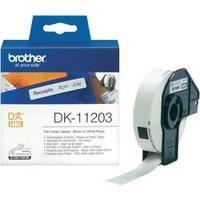 Brother Labels (roll) 17 x 87 mm Paper White 300 pc(s) Permanent DK11203 Index labels