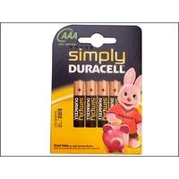 BSO AAA Duracell Alkaline (Repack) MN2400 Batteries Pack of 4