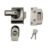 bs2 nightlatch british standard lock 40mm backset brasslux finish visi