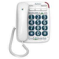 BT BIG 200 Phone Corded in White with Big Buttons