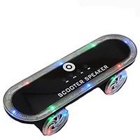 BT03 Skateboard Wireless bluetooth speaker Portable LED light Support FM Radio