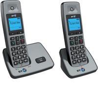 BT 2000 DECT Cordless Telephone Backlit Display Speaker Twin-Pack (Silver/Black)