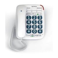bt big button 200 corded telephone white