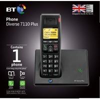 BT Diverse 7110 Plus Single DECT Phone - Black