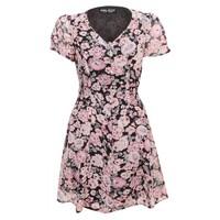 BTN FRONT FLORAL TEA DRESS