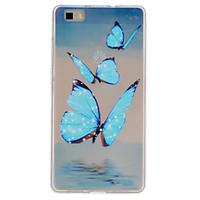 Butterfly Pattern TPU Phone Case for Huawei P8 Lite
