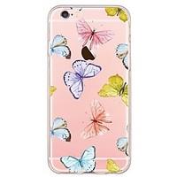 Butterfly Pattern TPU Soft Ultra-thin Back Cover Case Cover For Apple iPhone 6 Plus / iPhone 6s/6 / iPhone SE/5s/5