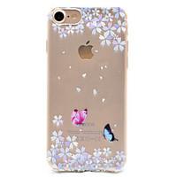 Butterflies Pattern TPU High Purity Translucent Openwork Soft Phone Case for iPhone 7 7Plus 6S 6Plus SE 5S 5