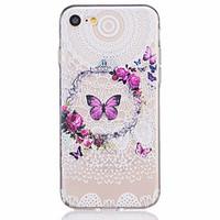 Butterfly Pattern Embossed TPU Material Phone Case for iPhone 7 7 Plus 6s 6 Plus SE 5s 5