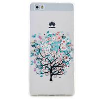 Butterfly Tree Pattern High Permeability TPU Material Phone Case Hawei P9Lite P8Lite Y5II Y6II