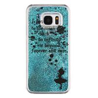 Bubble Pattern Flowing Quicksand Liquid Glitter Plastic PC For Samsung Galaxy S7 edge Galaxy S7