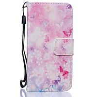 Butterfly Pattern PU Leather Full Body Case with Stand and Card Slot for Samsung Galaxy A510 A310