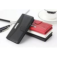 Business Litchi Grain Crazy Horse Joining Together Genuine Leather Card Slot and Stand Wallet Case for Iphone 5/5s