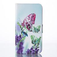 Butterfly Painted PU Phone Case for Galaxy S5/S6/S6edge