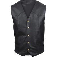 Buffalo Classic Leather Motorcycle Waistcoat