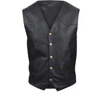 Buffalo Classic Leather Motorcycle Waistcoat