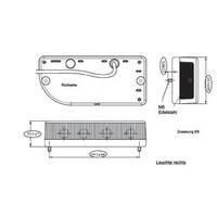 bulb trailer tail light rear right 12 v secort clear glass