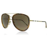 burberry 3090q sunglasses brushed gold light havana 116773 58mm