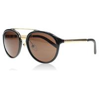 Burberry 4168q Sunglasses Black and Gold 300173