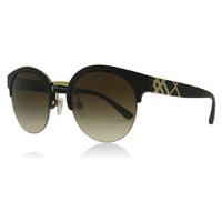 burberry be4241 sunglasses matte blackpale gold 346413 52mm