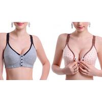 Button-up Seamless Nursing Bra - 2 Colours, 8 Sizes